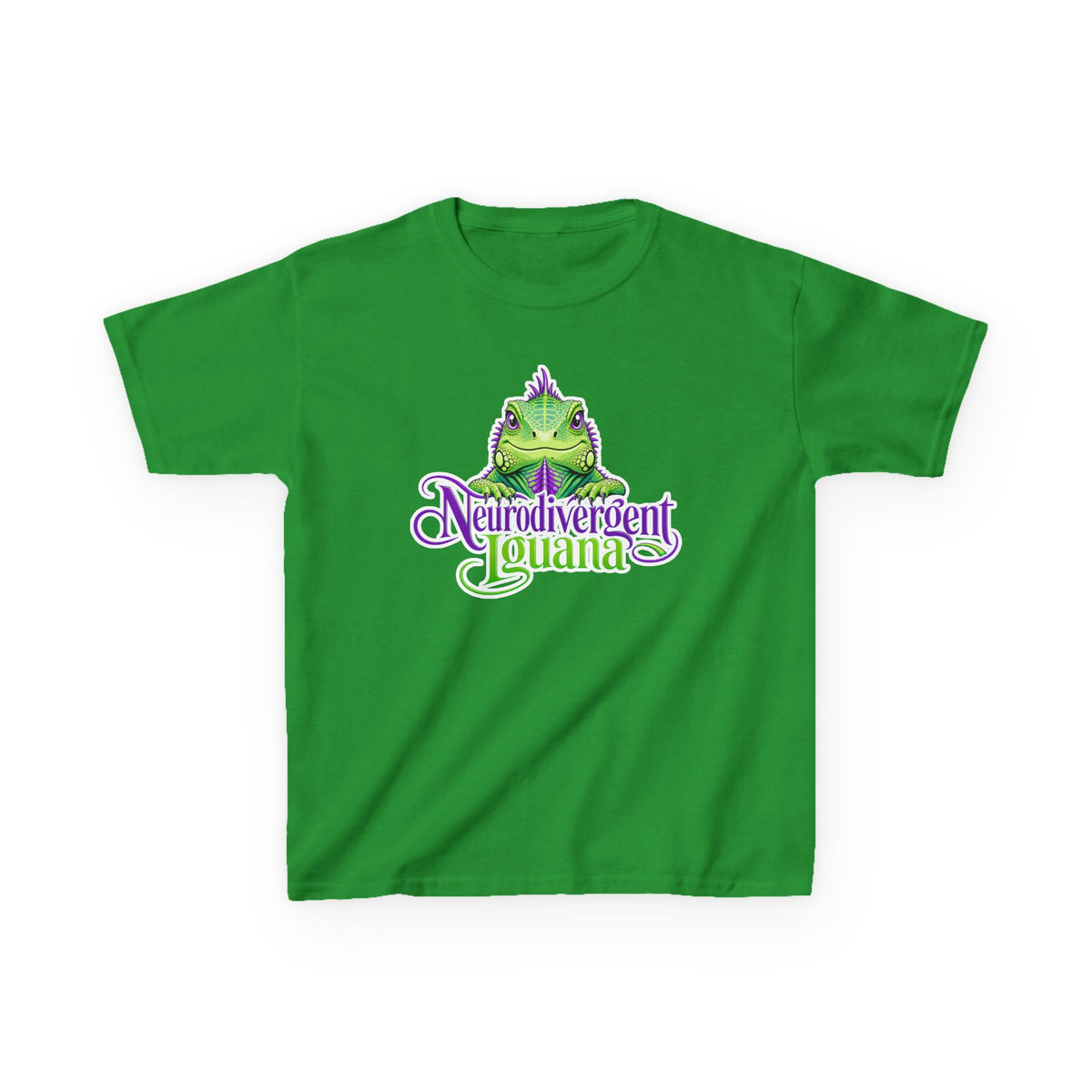 Kids T-Shirt — "Neurodivergent Iguana" Graphic Tee