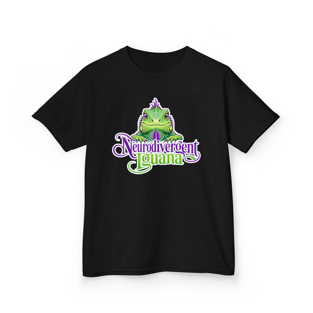 Kids T-Shirt — "Neurodivergent Iguana" Graphic Tee