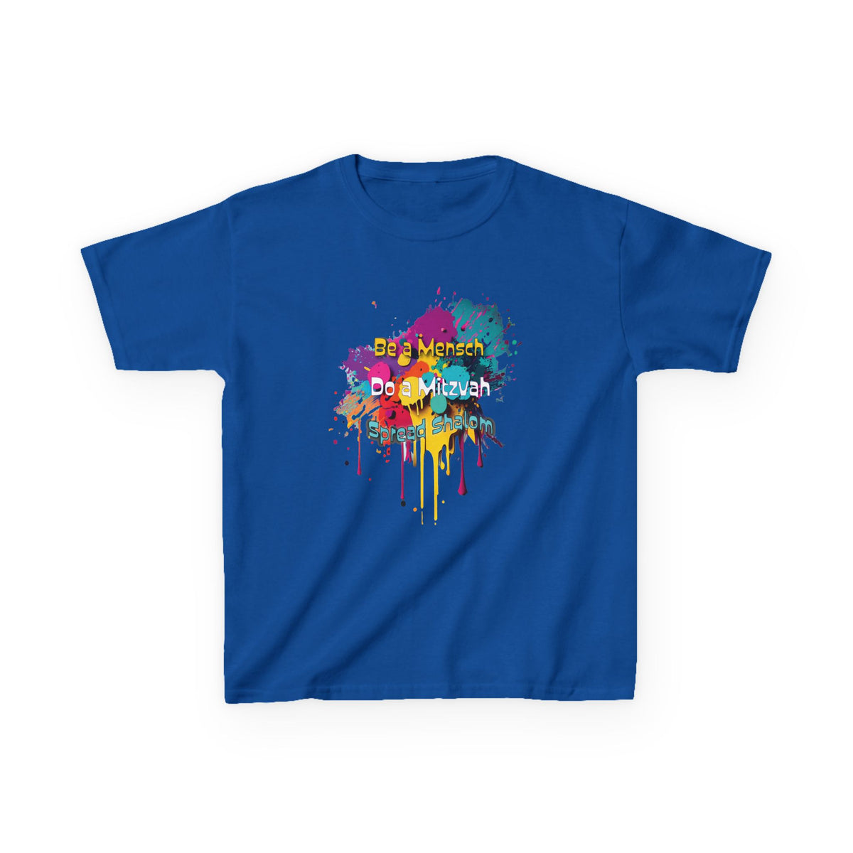 Kids Tee — Colorful Paint Splash Skull "Do It Different" Graphic