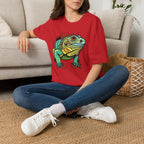 Iguana Graphic T-Shirt — Colorful Tropical Reptile Tee