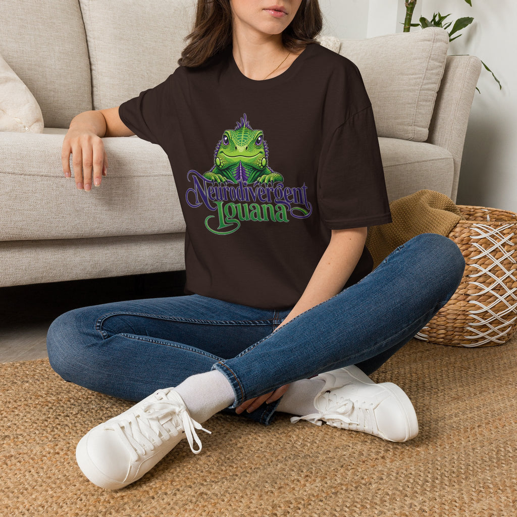 Neurodivergent Iguana T-Shirt — Cute Green Lizard Pride Tee