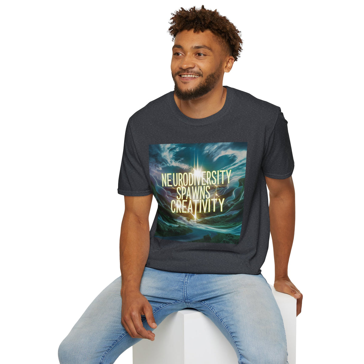 T-Shirt — "Neurodiversity Spawns Creativity" Inspirational Graphic Tee
