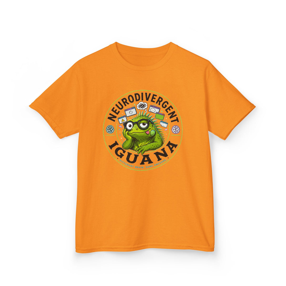 Neurodivergent Iguana Kids Tee