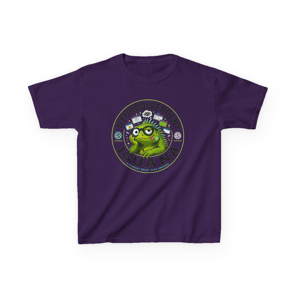 Neurodivergent Iguana Kids Tee