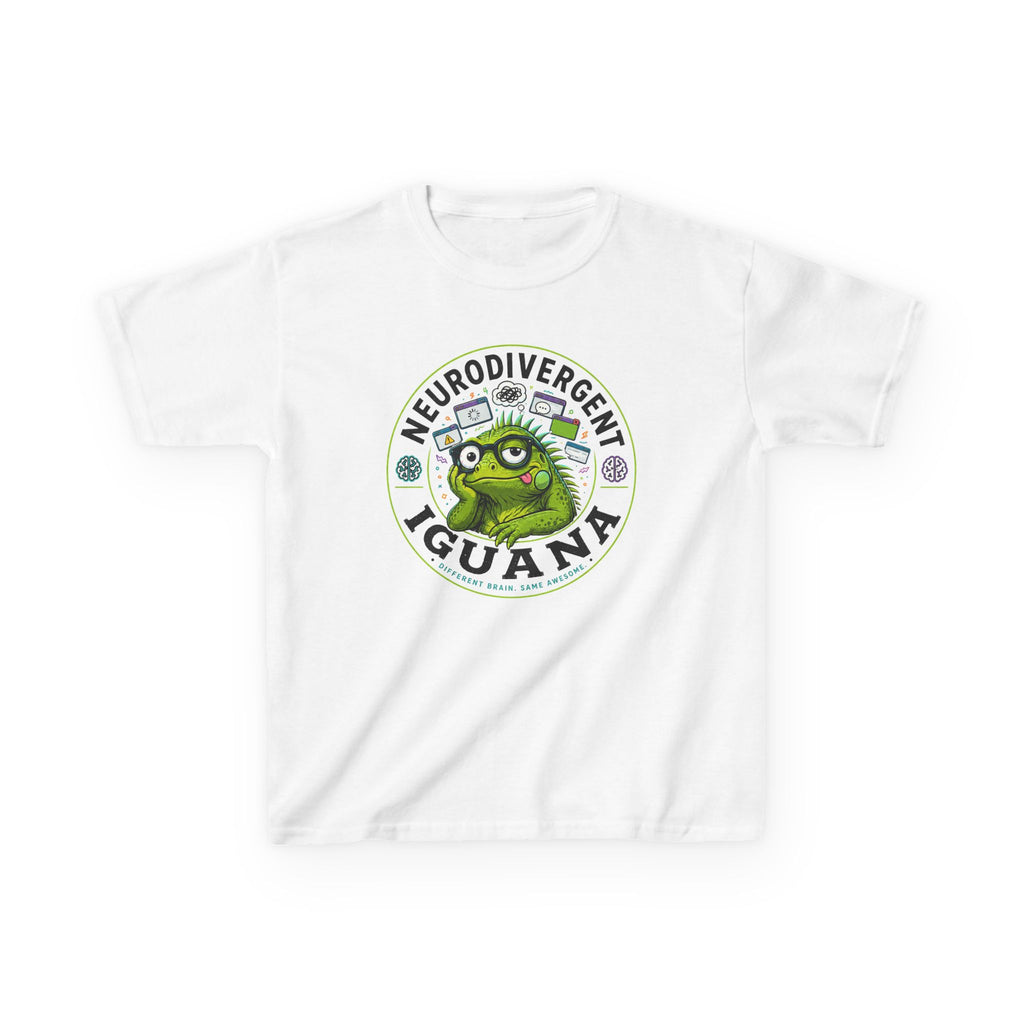 Neurodivergent Iguana Kids Tee
