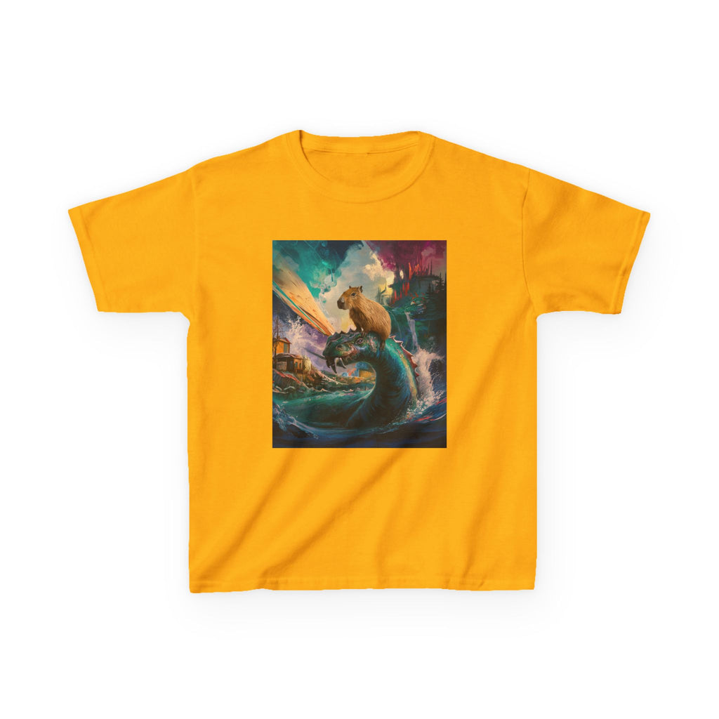 Kids T-Shirt — Colorful Surfing Bear Adventure Graphic Tee