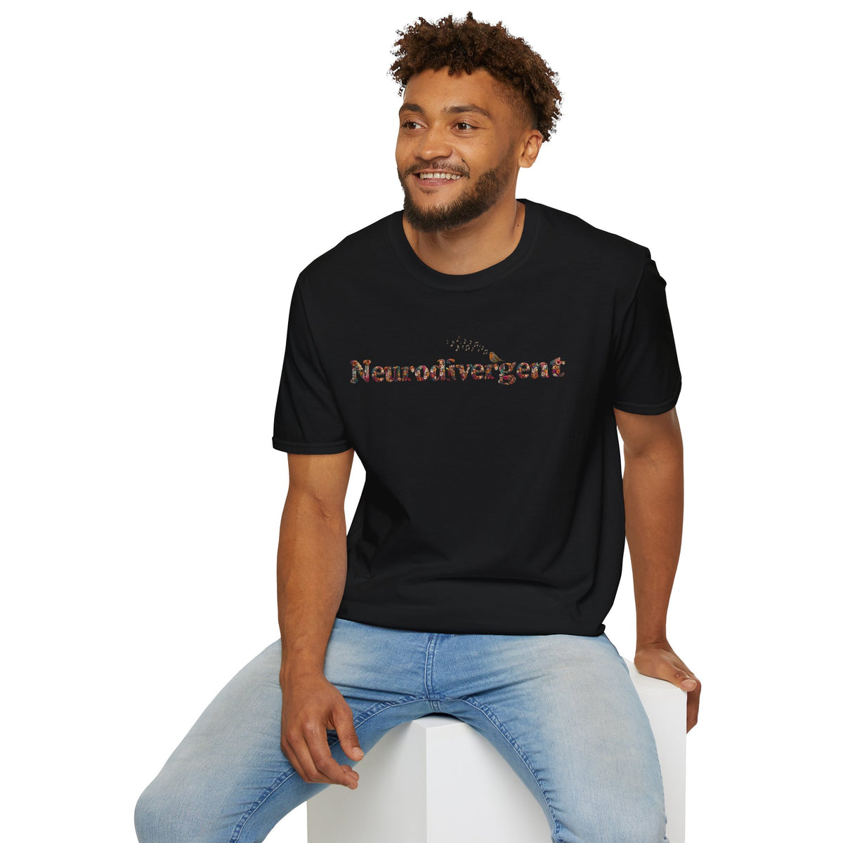 Neurodivergent Statement T-Shirt — Minimalist Pride Tee for Neurodiversity Awareness