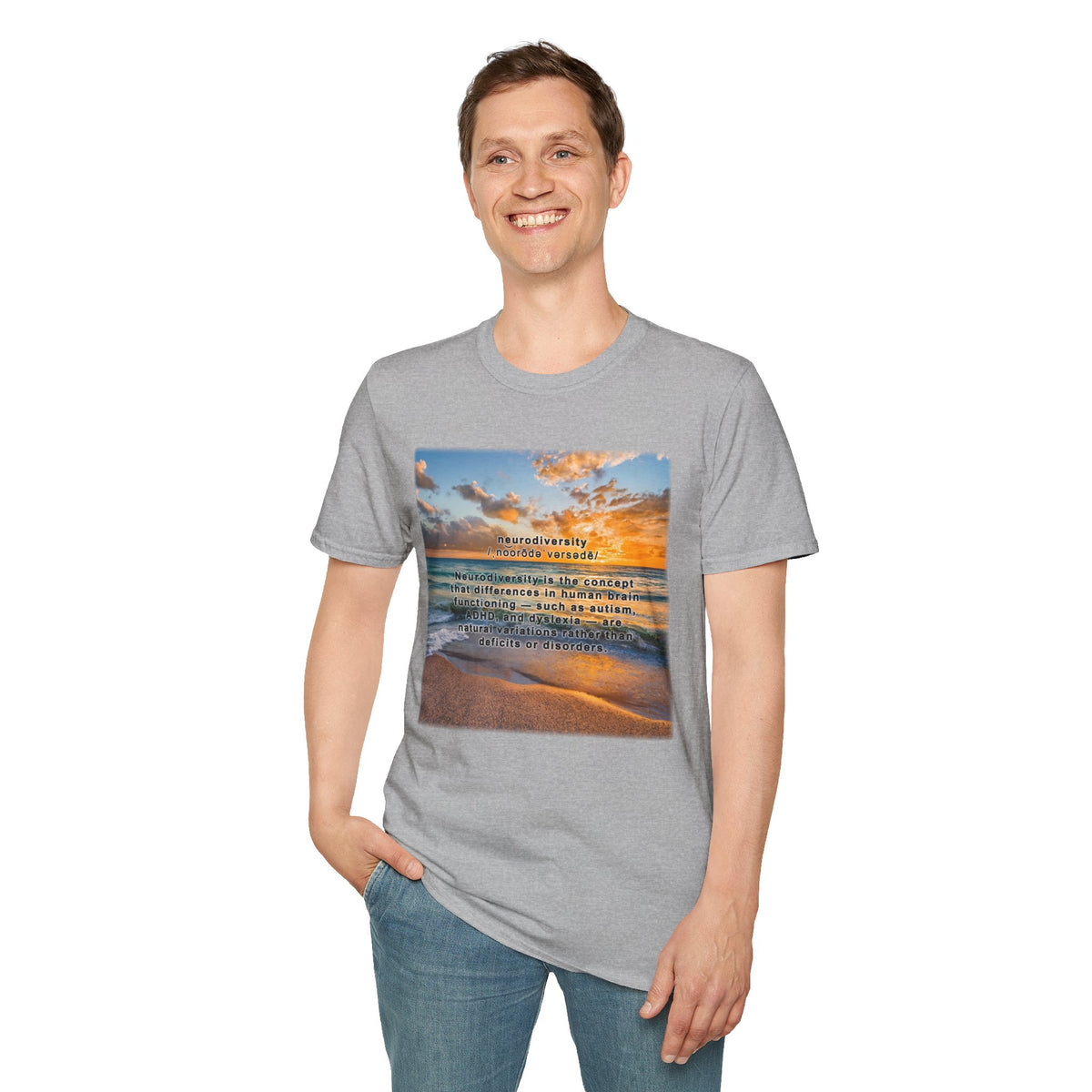 Sunset Beach Inspirational T-Shirt — 'Gratitude' Quote Tee