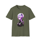 Violet Elven Woman Portrait T-Shirt