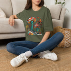 Mushroom Garden T-Shirt — Retro Psychedelic Fungi Illustration