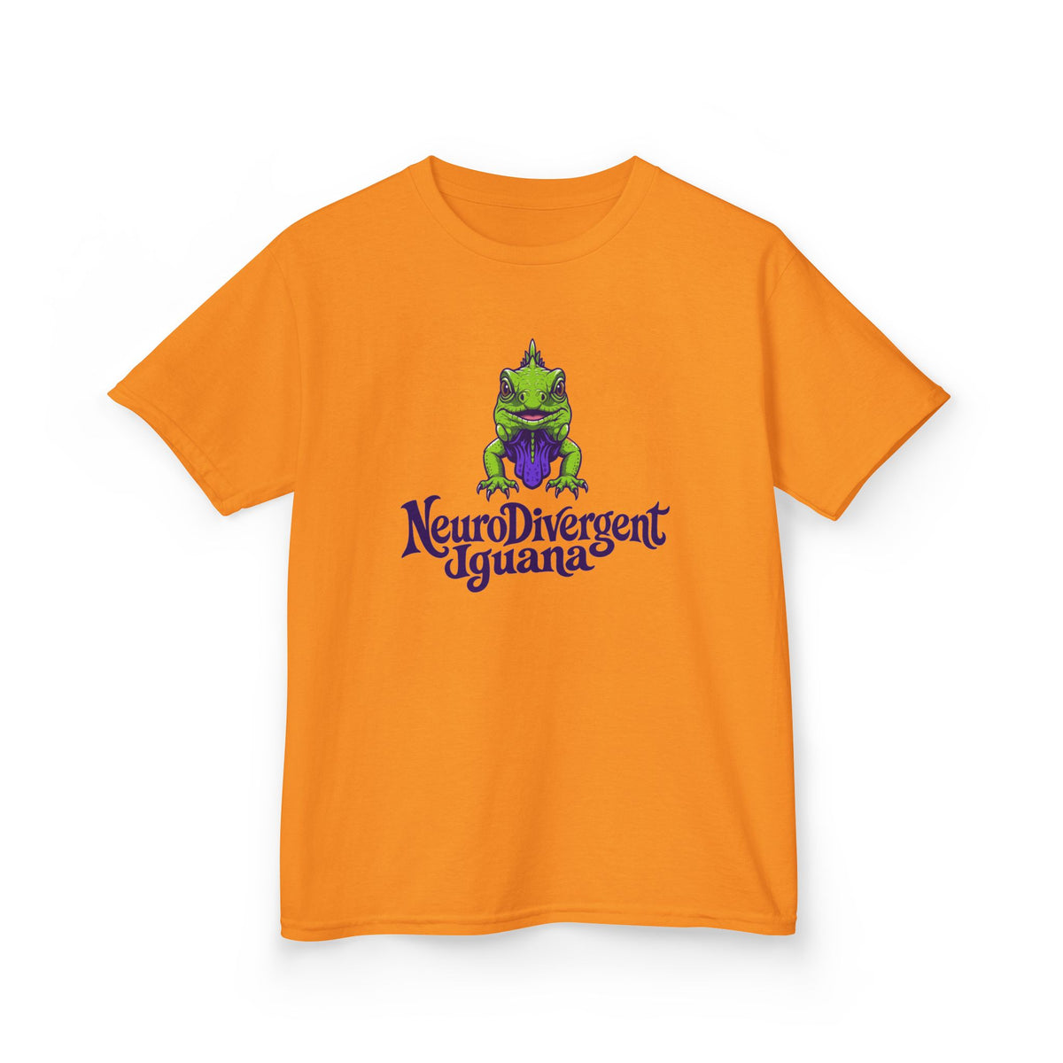Kids Tee — 'NeuroDivergent Iguana' Graphic