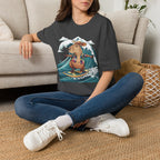 Capybara Surfing T-Shirt — Tropical Hawaiian Capybara Graphic Tee