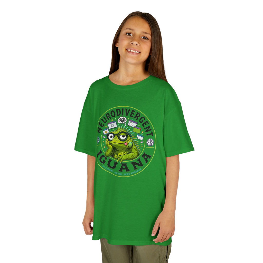 Neurodivergent Iguana Kids Tee