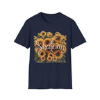 Shalom Sunflowers T-Shirt — Floral Peace Tee