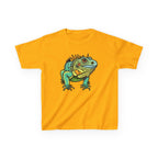 Kids Iguana T-Shirt — Colorful Tropical Reptile Tee for Boys & Girls