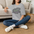 Neurodivergent Iguana Graphic T‑Shirt — Pride-Lit Earthtone Design