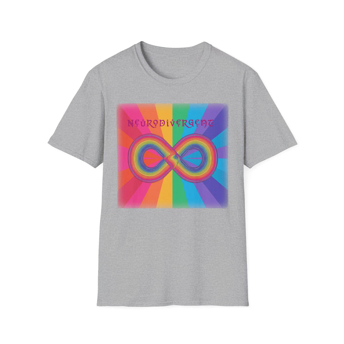 Neurodivergent Infinity Rainbow T-Shirt