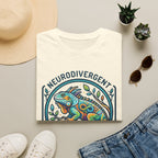 Neurodivergent Iguana T-Shirt — Colorful Pride Design