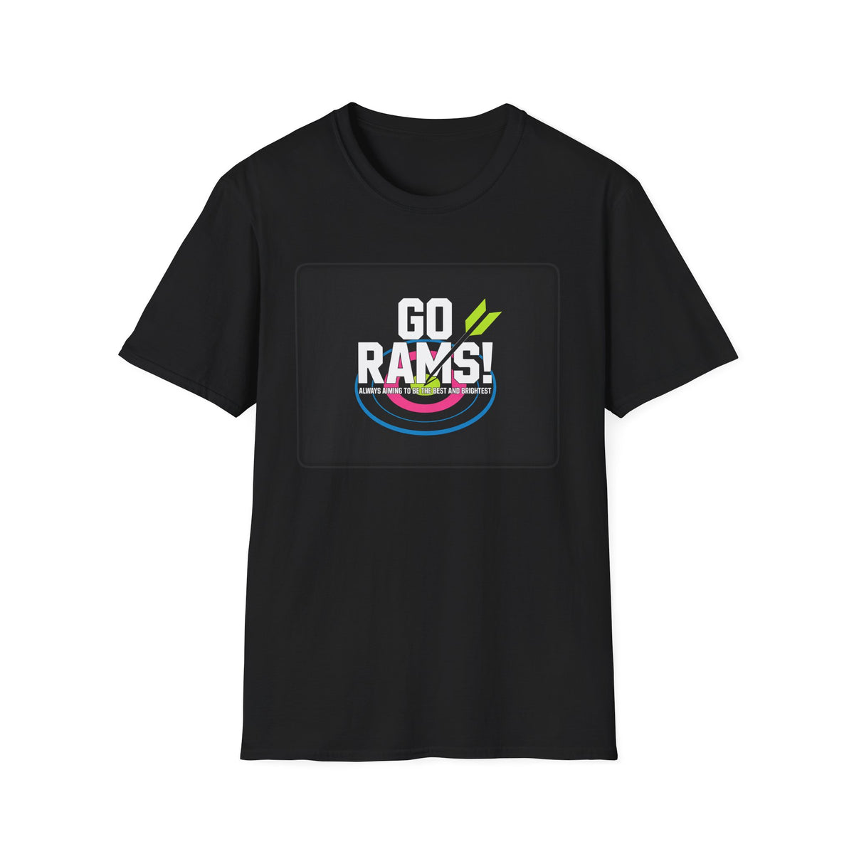 Go Rams! Cheer T-Shirt — Bold School Spirit Graphic Tee