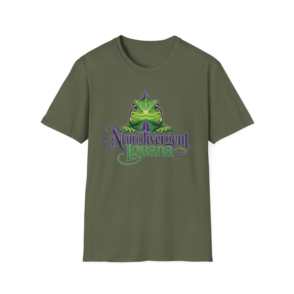 Neurodivergent Iguana T-Shirt — Cute Green Lizard Pride Tee