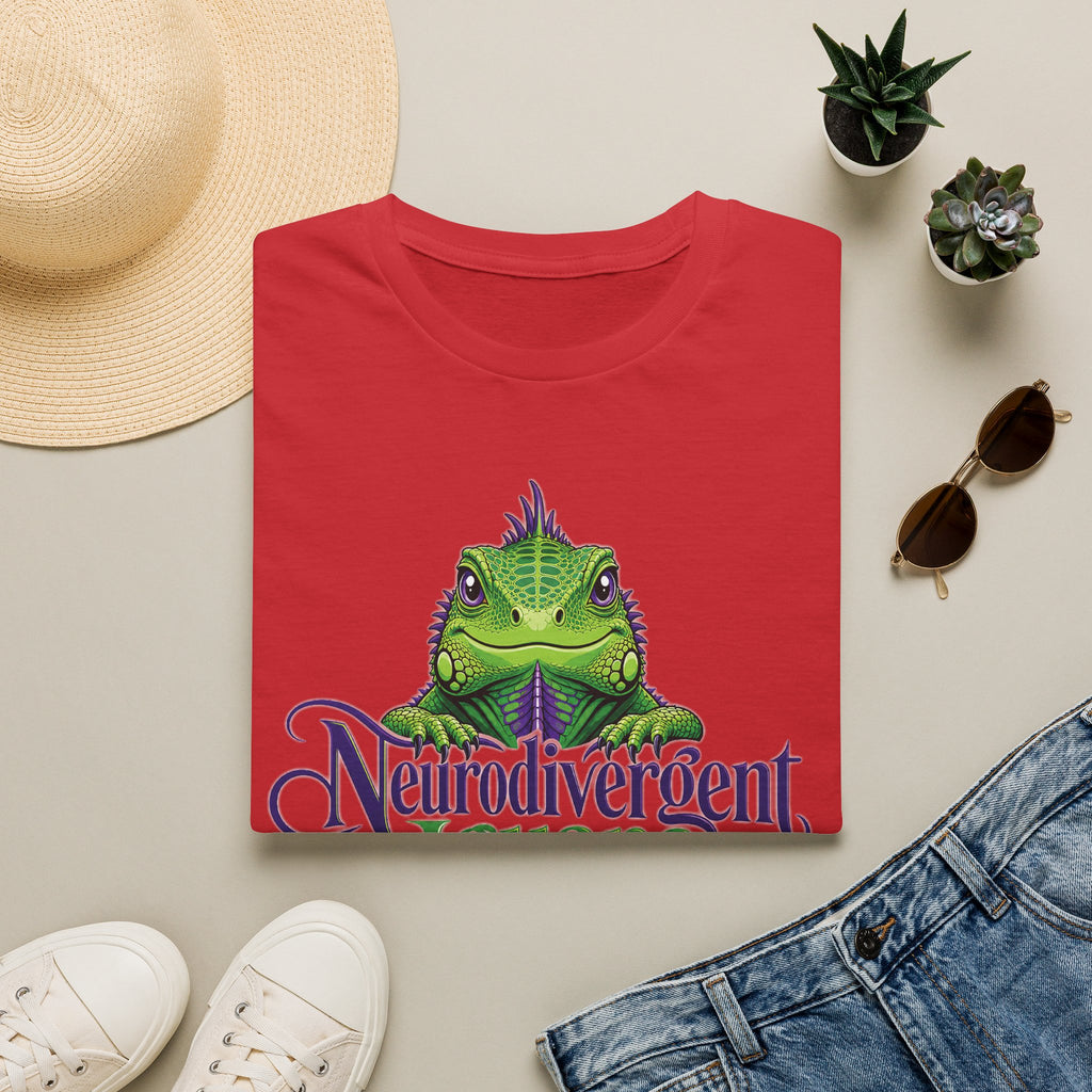 Neurodivergent Iguana T-Shirt — Cute Green Lizard Pride Tee