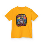 Kids T-Shirt — "Stay Cool" Sunglasses Cat Retro Graphic Tee