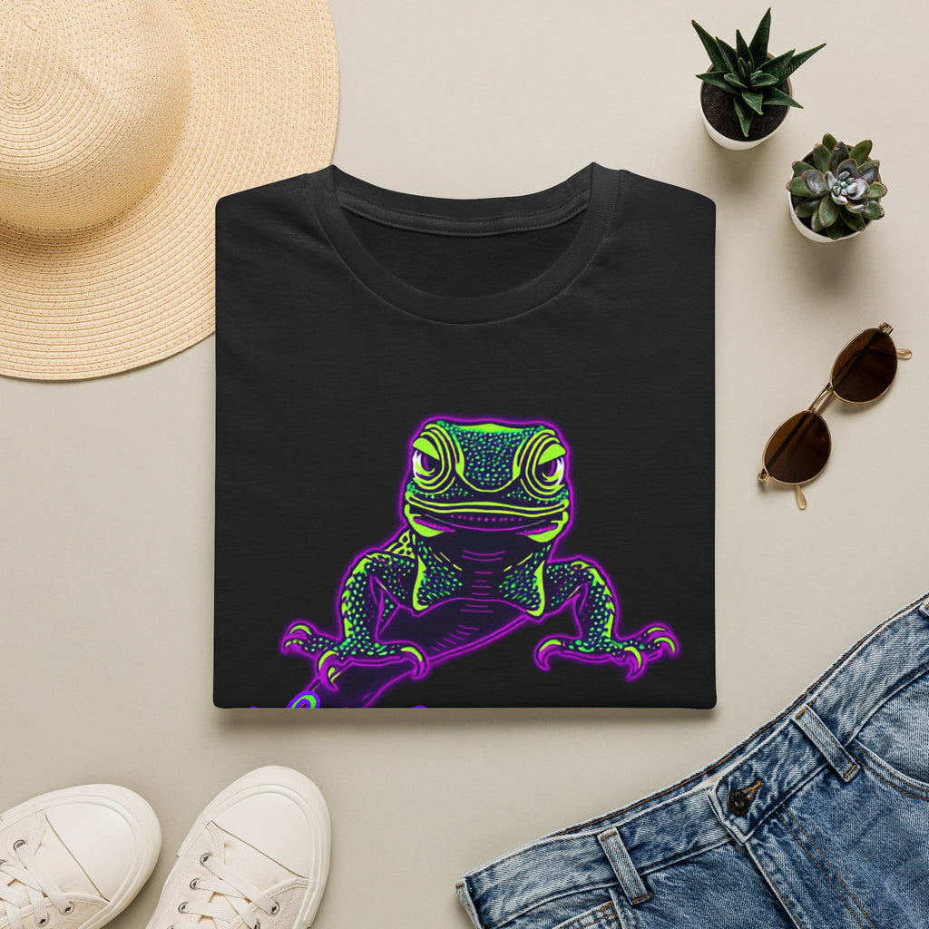 Neurodivergent Iguana T‑Shirt — Neon Lizard Pride Tee