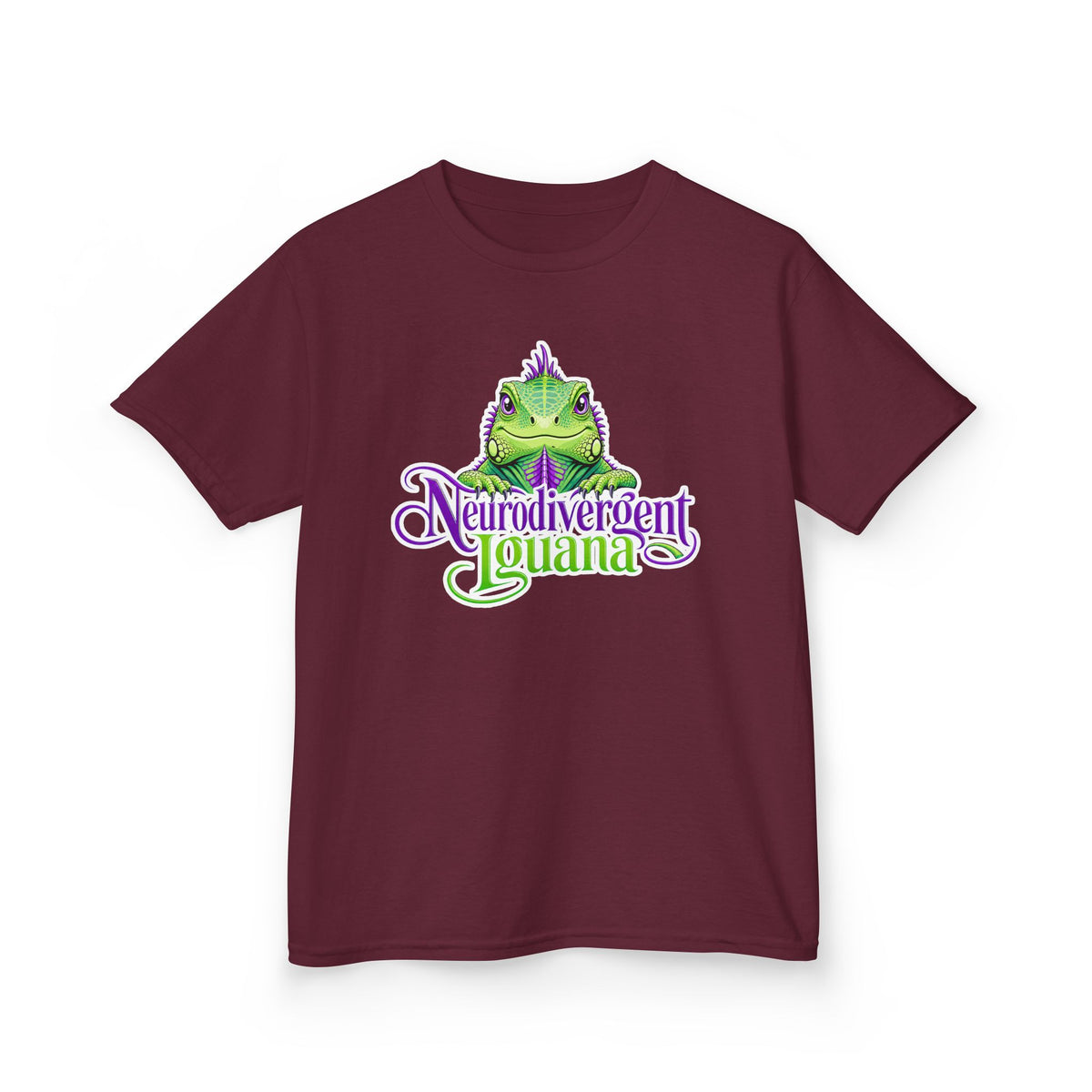 Kids T-Shirt — "Neurodivergent Iguana" Graphic Tee