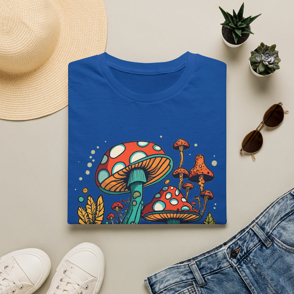 Mushroom Garden T-Shirt — Retro Psychedelic Fungi Illustration