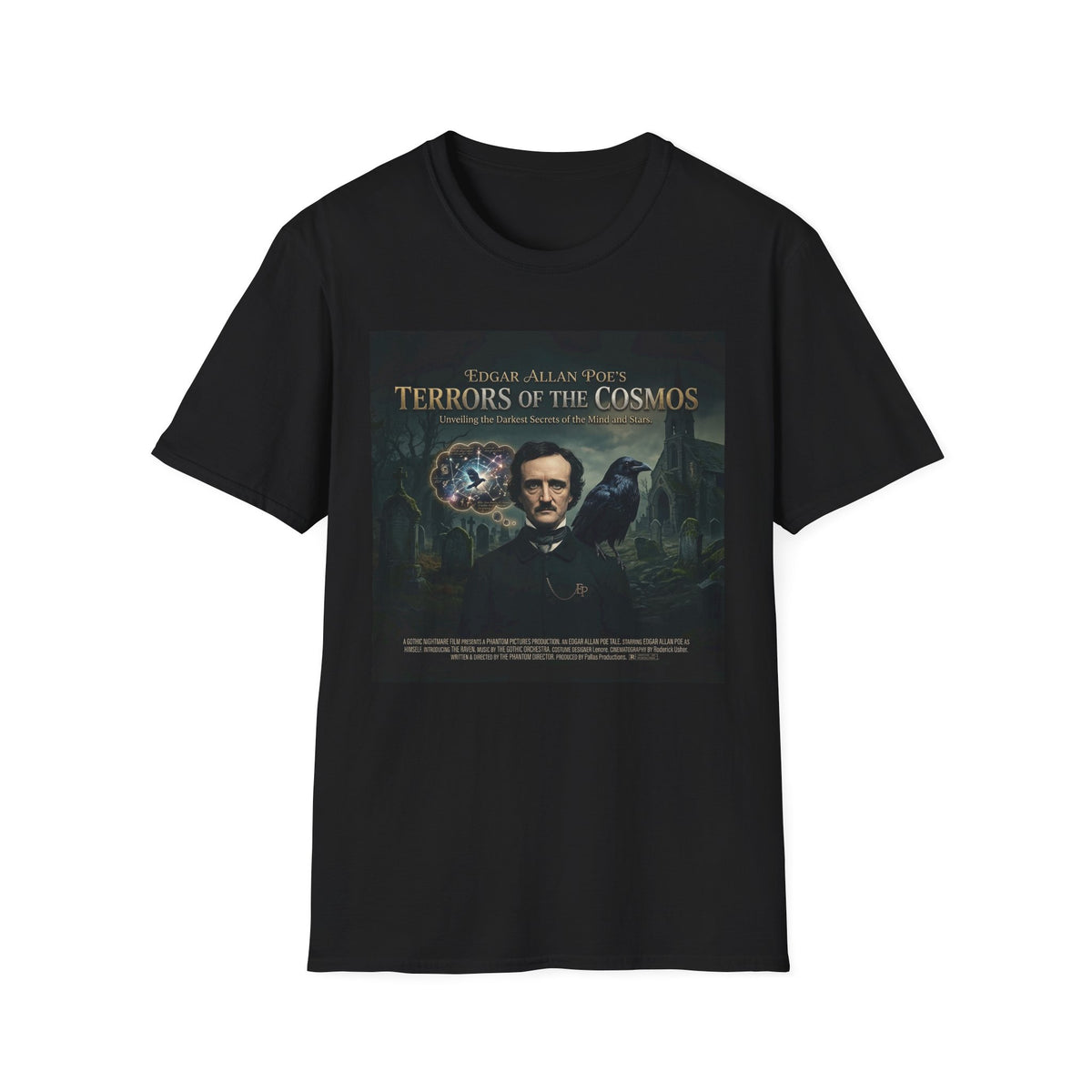 Edgar Allan Poe "Terrors of the Cosmos" T-Shirt