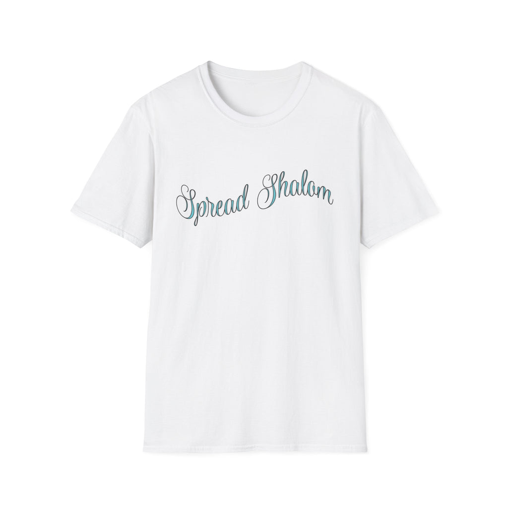 Spread Shalom T-Shirt — Peace & Kindness Script Tee