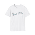 Spread Shalom T-Shirt — Peace & Kindness Script Tee