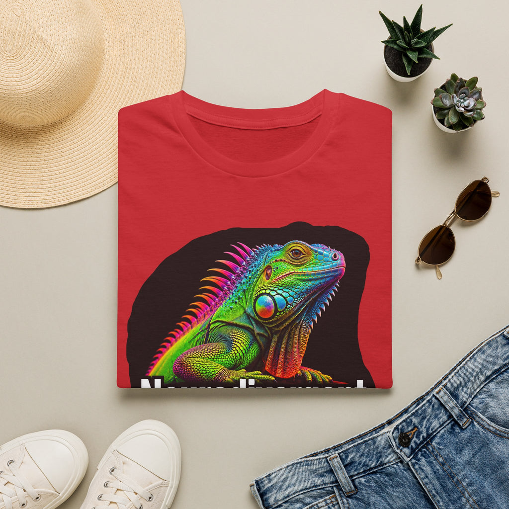 Neurodivergent Iguana T-Shirt — Colorful Rainbow Iguana Tee