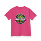 Kids T‑Shirt — "Neurodivergent Iguana" Colorful Pride Tee