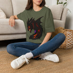 Dragon Head T‑Shirt — Fierce Black Dragon Graphic Tee