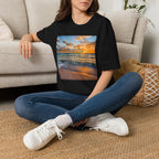 Sunset Beach Inspirational T-Shirt — 'Gratitude' Quote Tee