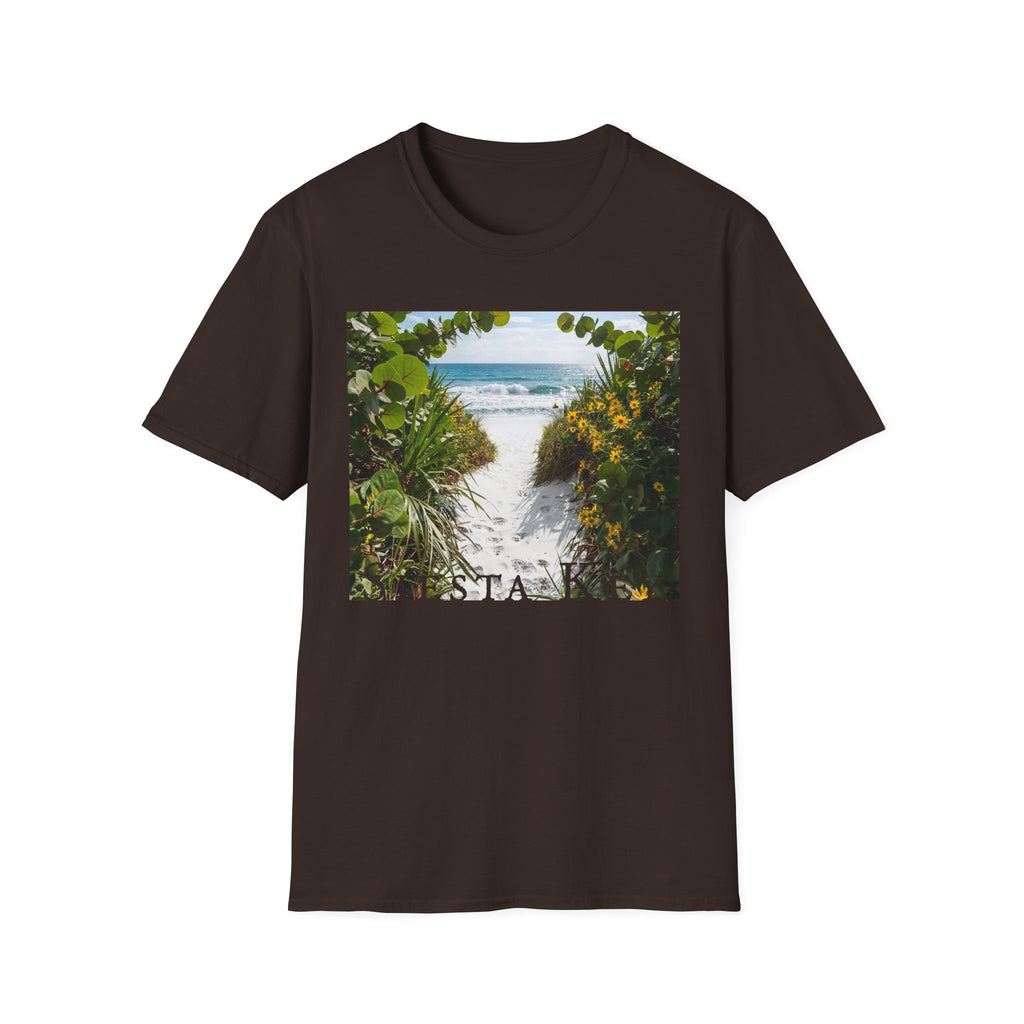 Sea Key Beach T-Shirt — Coastal Pathway Graphic Tee