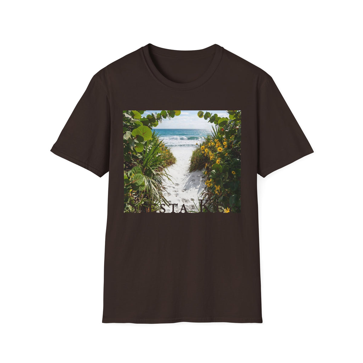 Sea Key Beach T-Shirt — Coastal Pathway Graphic Tee
