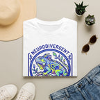 Neurodivergent Iguana T-Shirt — Colorful Pride Design for Neurodiversity Awareness