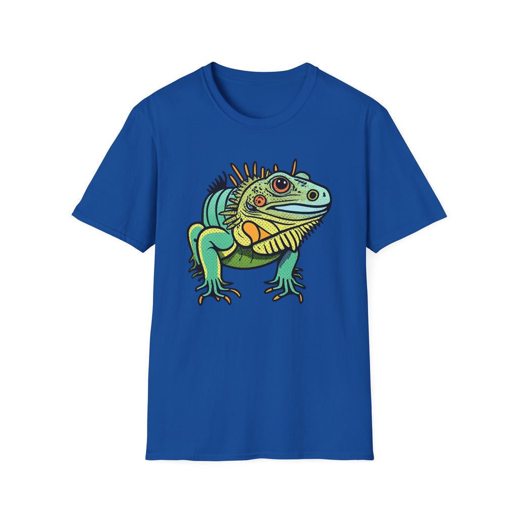 Iguana Graphic T-Shirt — Colorful Tropical Reptile Tee