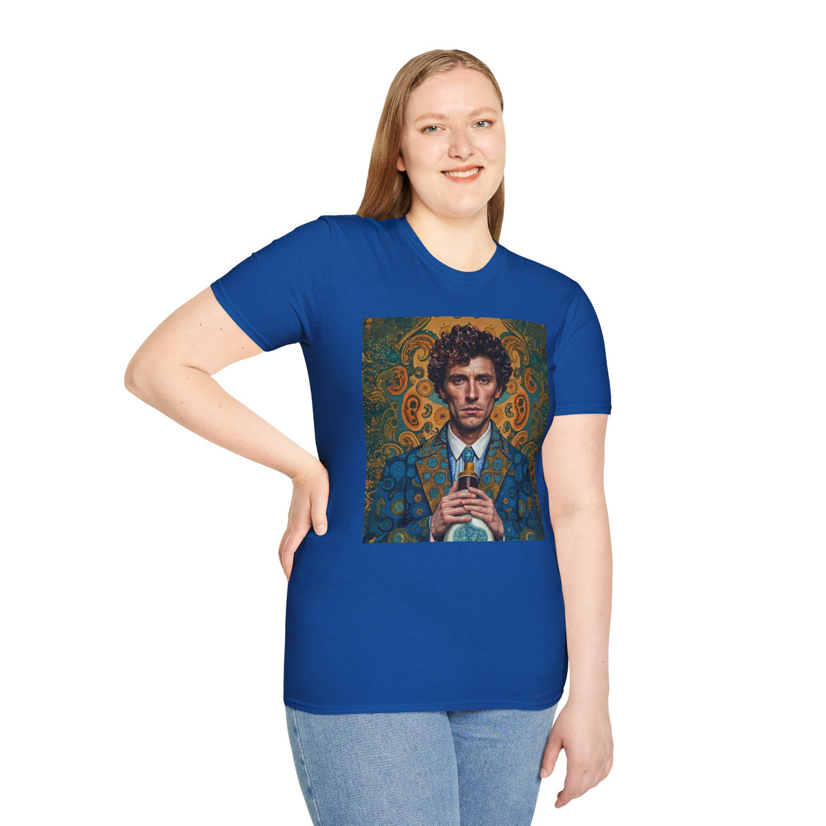Portrait Art T-Shirt — Vintage Decorative Gentleman Illustration