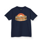 Kids T-Shirt — "Neurodivergent & Thriving" Retro Sunset Tee