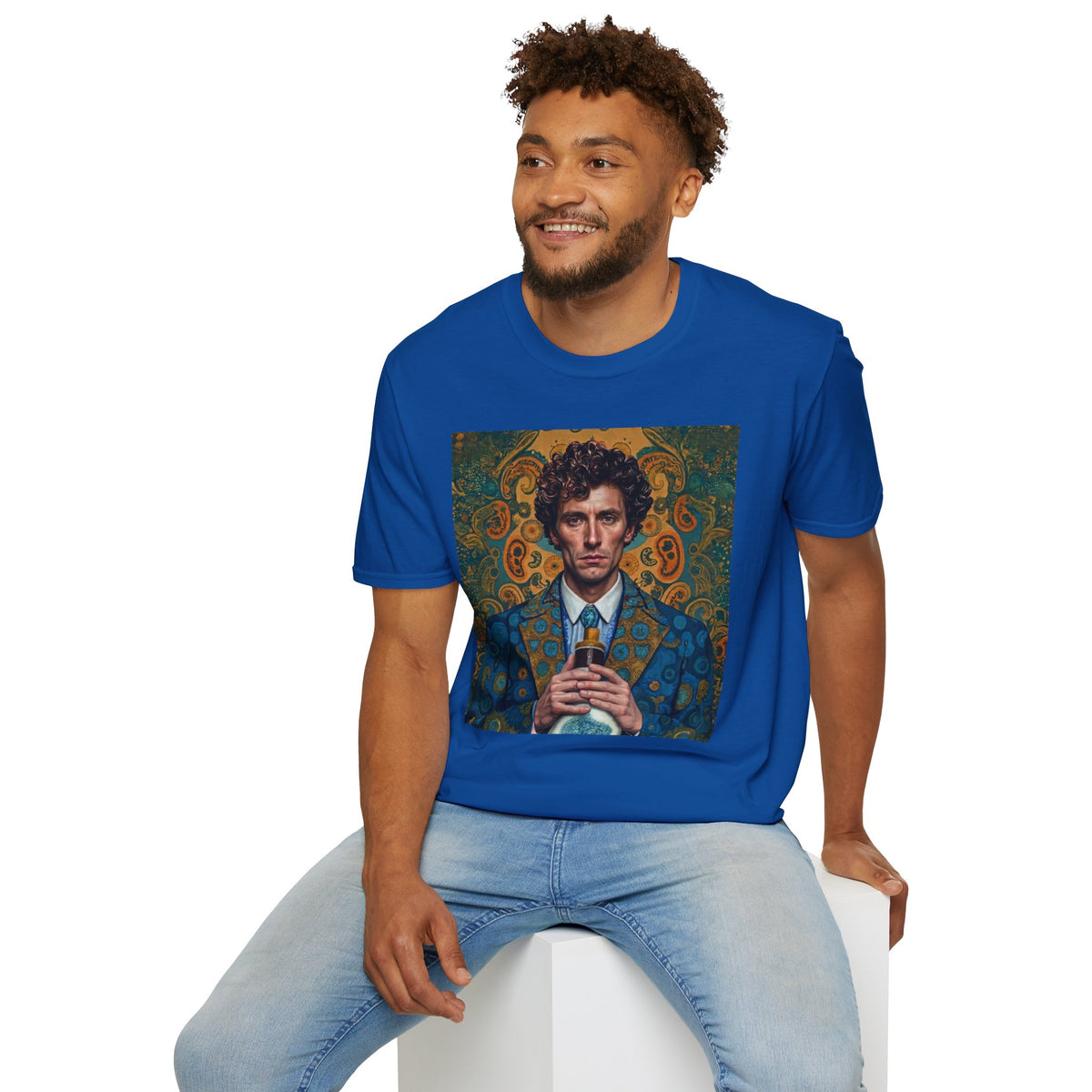 Portrait Art T-Shirt — Vintage Decorative Gentleman Illustration