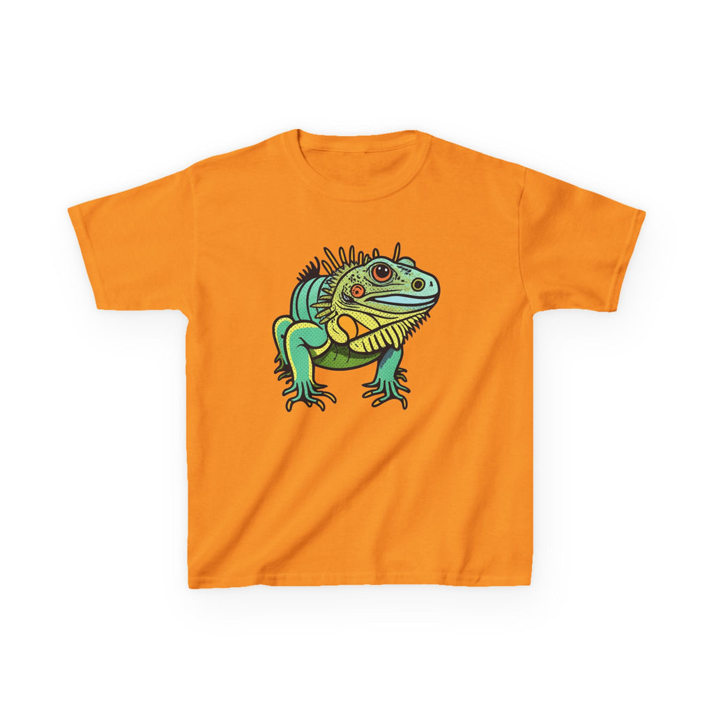 Kids Iguana T-Shirt — Colorful Tropical Reptile Tee for Boys & Girls