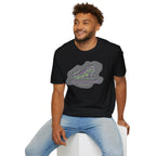 Neurodivergent Iguana Graphic T‑Shirt — Pride-Lit Earthtone Design