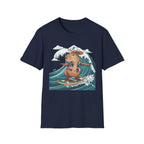 Capybara Surfing T-Shirt — Tropical Hawaiian Capybara Graphic Tee