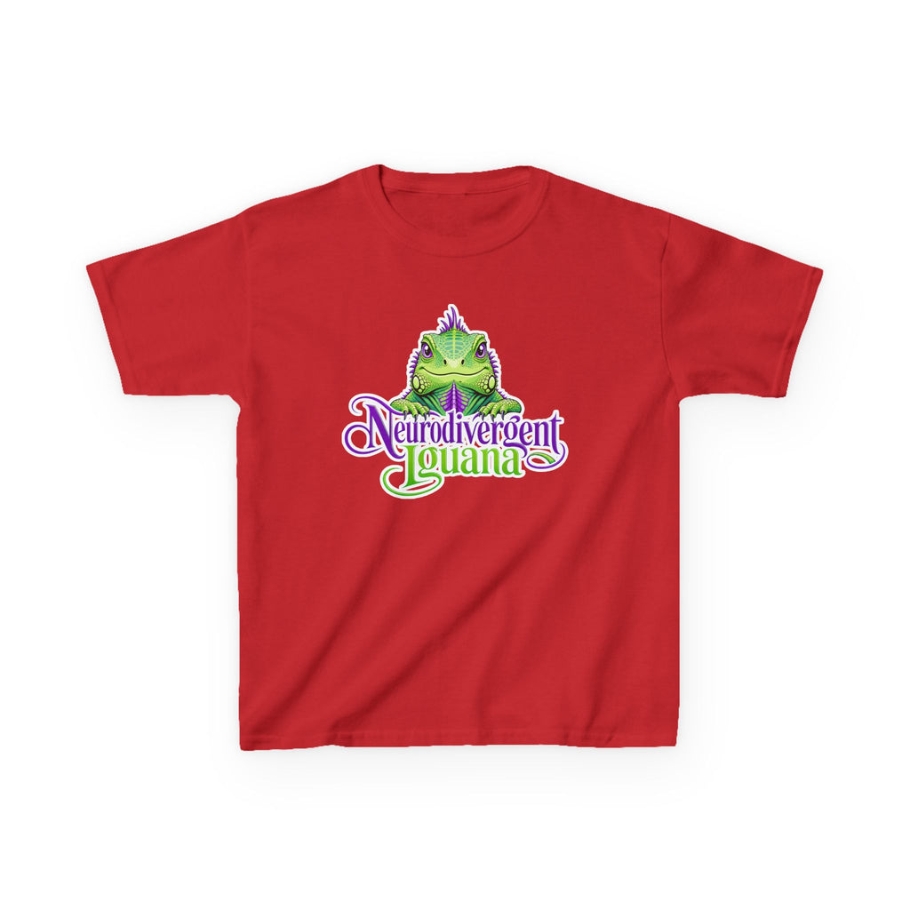 Kids T-Shirt — "Neurodivergent Iguana" Graphic Tee