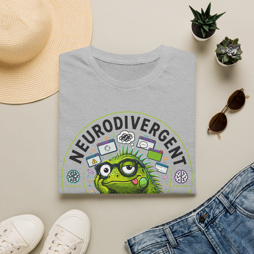 Neurodivergent Iguana T-Shirt — Cute Pride Neurodiversity Tee