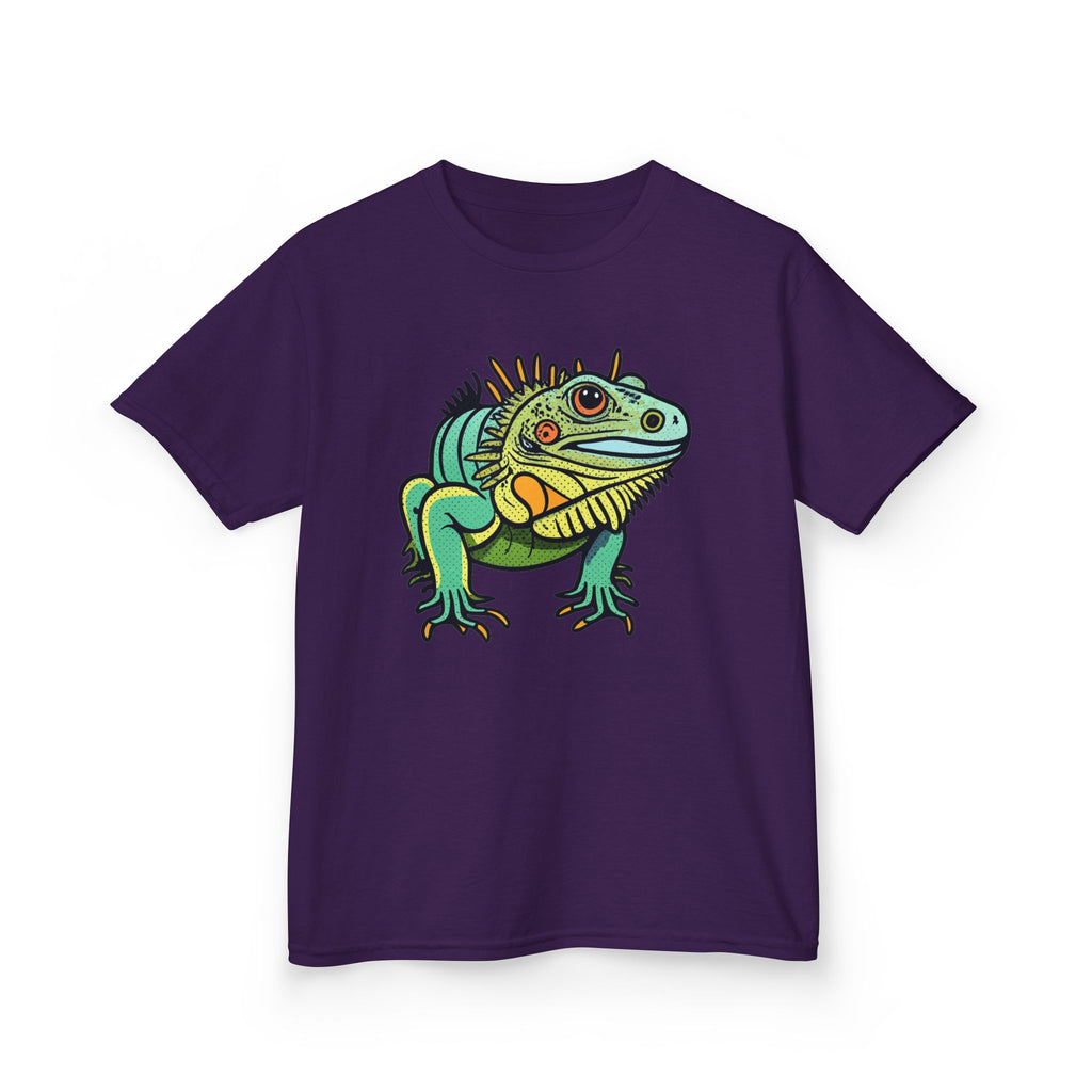 Kids Iguana T-Shirt — Colorful Tropical Reptile Tee for Boys & Girls