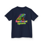 Kids T‑Shirt — Colorful "Neurodivergent Iguana" Graphic Tee